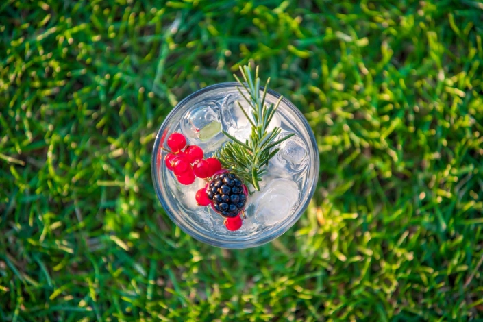 food photography, drink ripreso dall'alto